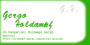 gergo holdampf business card
